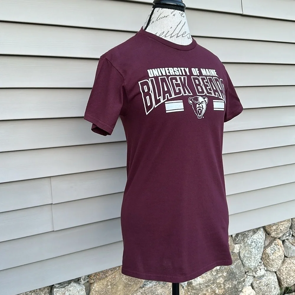 RARE NWOT Blue 84 University of Maine Black Bears T-Shirt - Mulberry